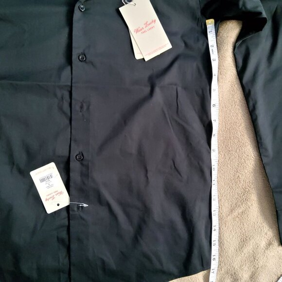 Lucky Brand Mens Slim Fit Black Button-Up ShirtSlim fit for a tailored look  S M - Picture 9 of 9
